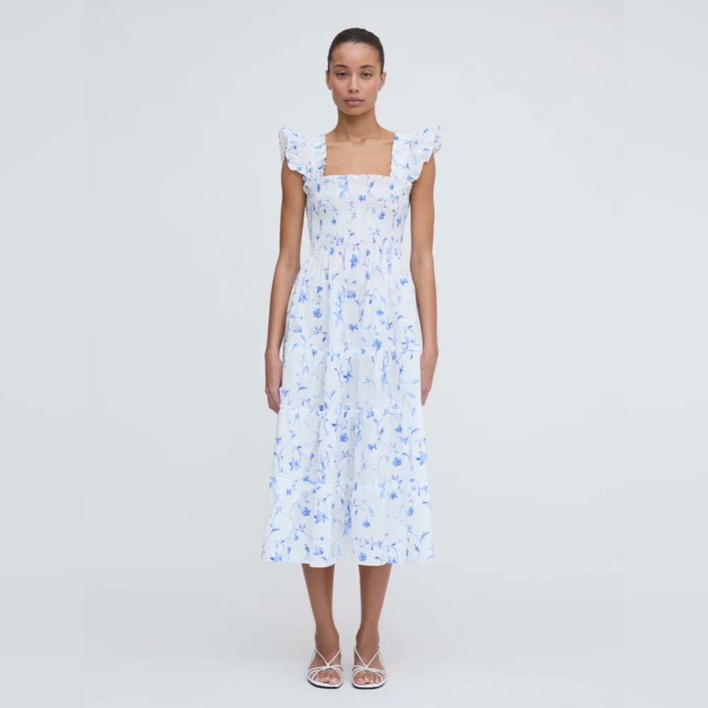 Hill House Ellie Nap Dress in Blue Botanical/XS